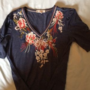 Embroidered top
